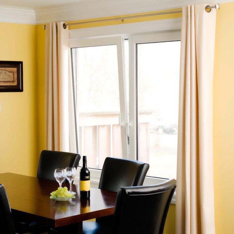 Beautiful Tilt & Turn Windows in a dining room
