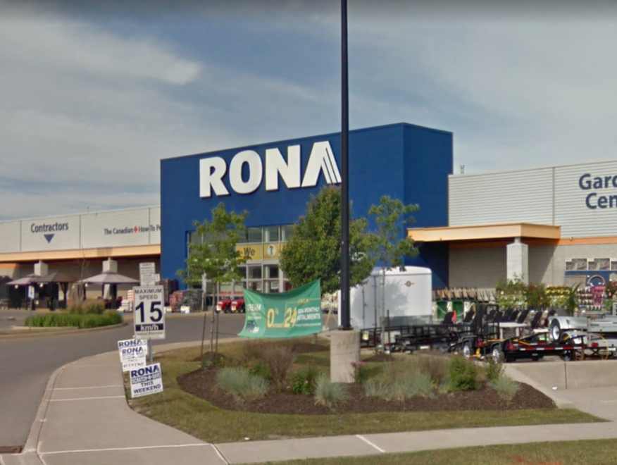 The view of the Rona Welland Store from the Primeway Street